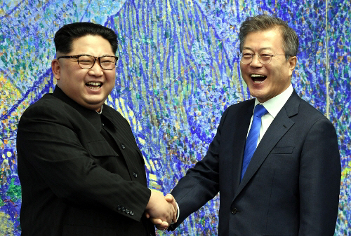문재인 대통령과 김정은 북한 국무위원장