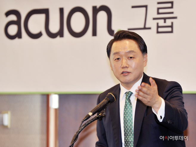 [사진자료 1] 애큐온 김옥진 회장 기자간담회