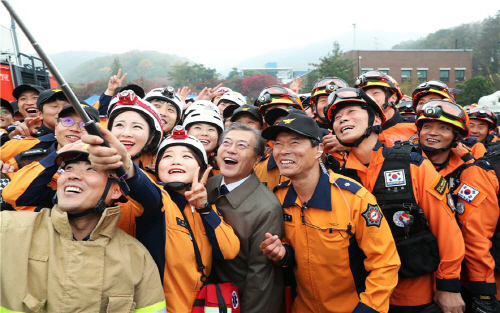 용산소방서_문재인대통령