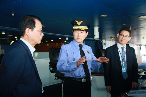 김두형 평택해경서장, 국제 여객선 안전 점검해
