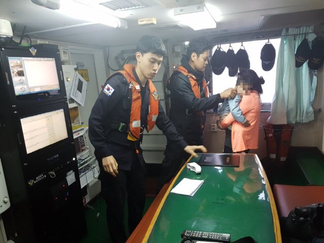 자은도 3세 유아 고열환자를 긴급이송.