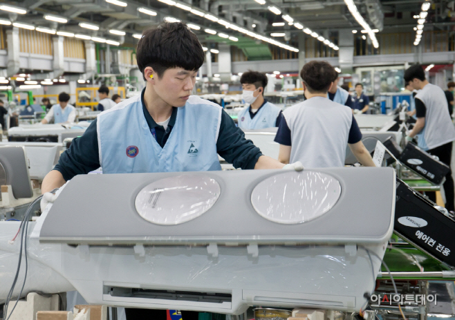 삼성전자 광주사업장 생산라인 무풍에어컨(2)