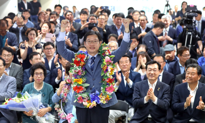 김경수 경남도지사 당선 확실