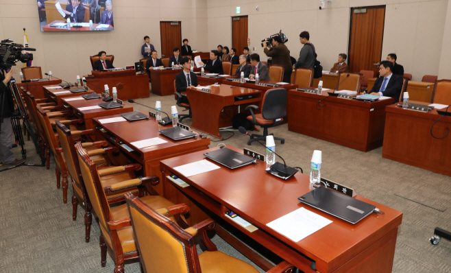 김영철 방남 여야 대치로 법사위 파행