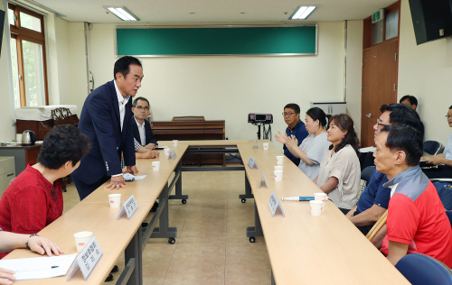 정장선 평택시장 장애인단체 방문