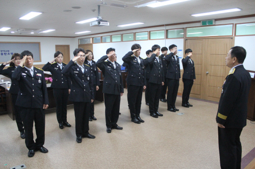 송탄소방서, 신규자 및 전입자 임용장 수여식 가져