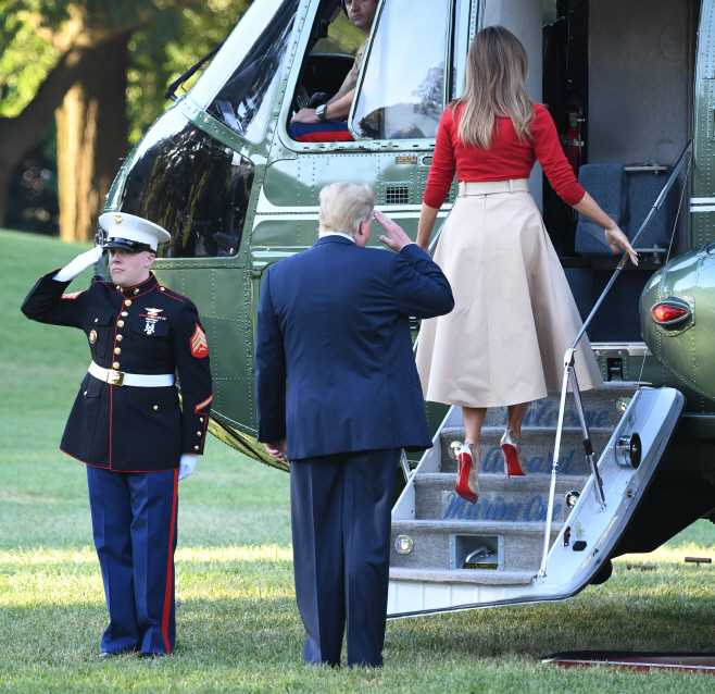 TRUMP DEPARTS