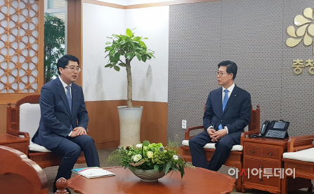 맹정호 서산시장과 양승조 충남도지사