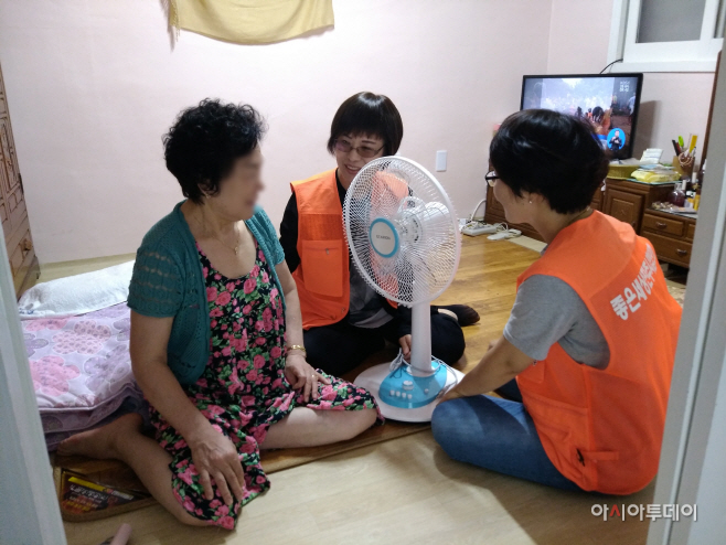 진주 성북동 익명의 독지가 선풍기 기증