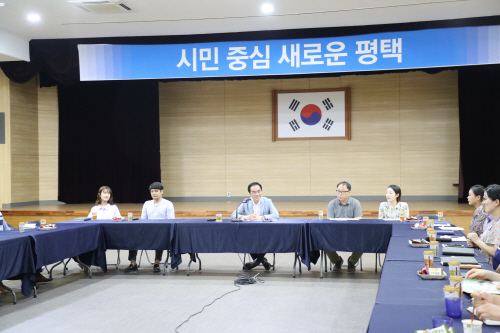 정장선 평택시장 공직자와 연이은 소통행보