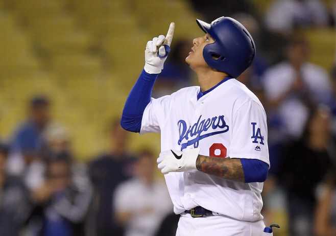 Brewers Dodgers Baseball <YONHAP NO-2408> (AP)