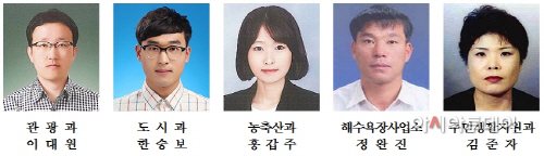 1. 7월중 열심히 일한 공무원 및 친절공무원 선정 현황