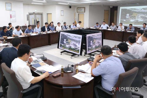 보령목재문화체험장 실시설계용역 보고회 장면