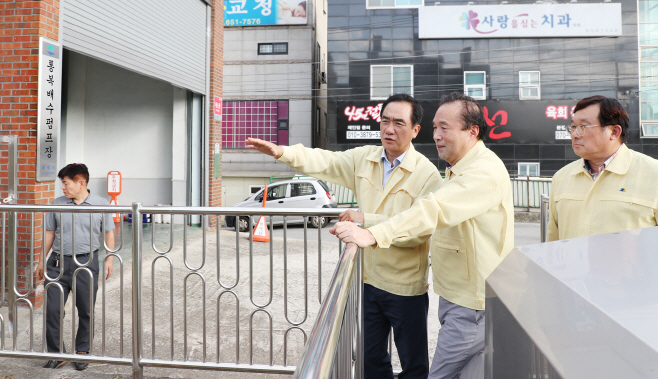 정장선 평택시장 방재시설물 긴급 점검