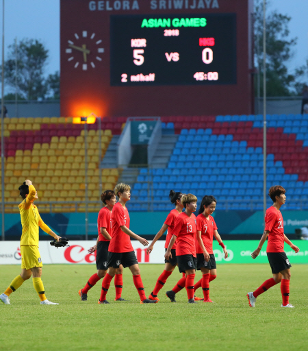 여자축구, 오늘도 강력한 공격력<YONHAP NO-4022>