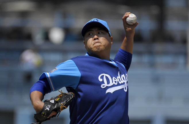 Padres Dodgers Baseball <YONHAP NO-2573> (AP)