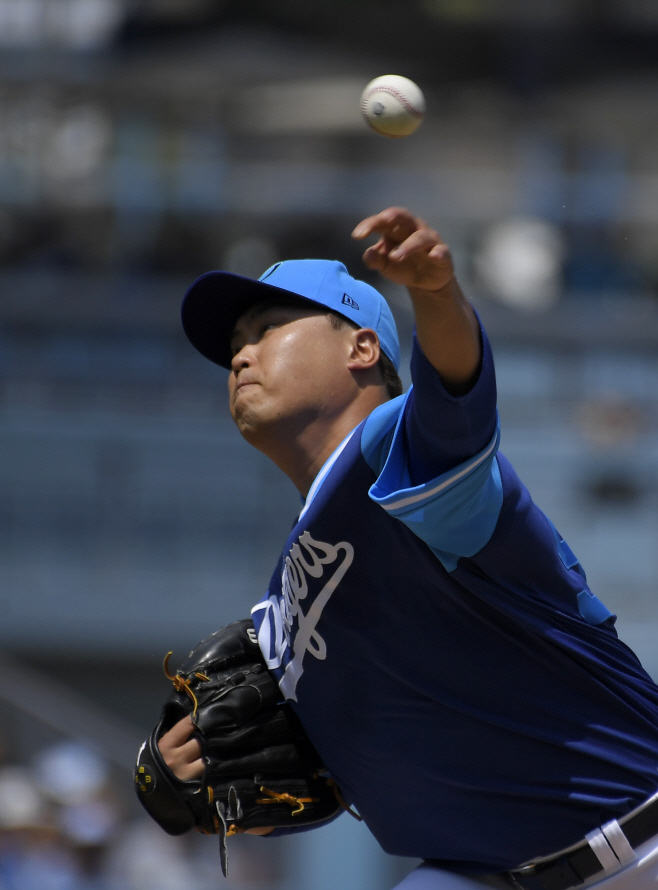 Padres Dodgers Baseball <YONHAP NO-2560> (AP)