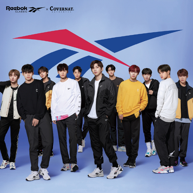 [참고자료] 워너원 리복X커버낫 콜라보레이션 의류 화보