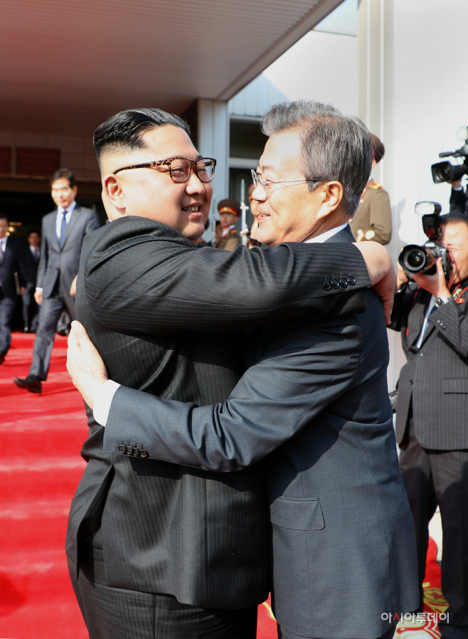 문재인 대통령과 김정은 북한 국무위원장