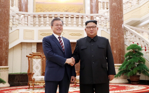 문재인 대통령과 김정은 북한 국무위원장