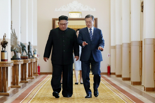 문재인 대통령과 김정은 국무위원장