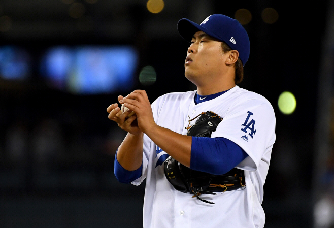 BASEBALL-MLB-LAD-SF/ <YONHAP NO-2457> (USA TODAY Sports)