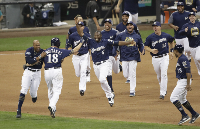 NLDS Rockies Brewers Baseball <YONHAP NO-2036> (AP)