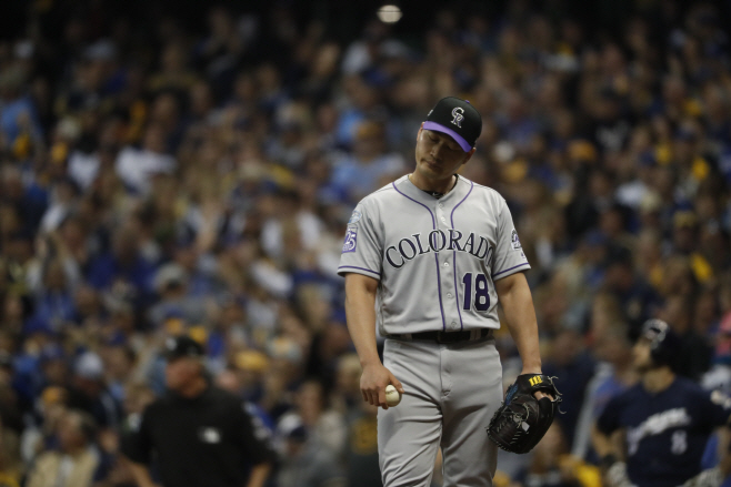 NLDS Rockies Brewers Baseball <YONHAP NO-2064> (AP)
