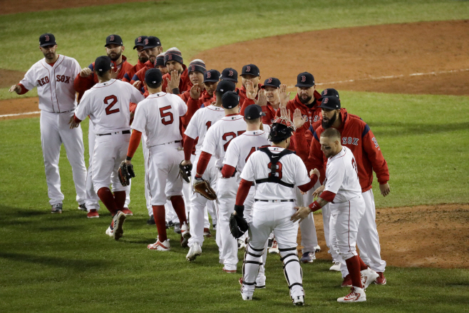 ALCS Astros Red Sox Baseball <YONHAP NO-2039> (AP)