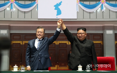문재인 대통령과 김정은 북한 국무위원장
