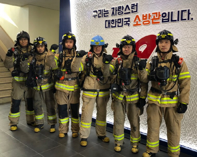 소방대원들