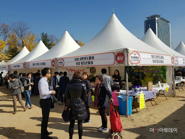 2.정보화마을 농수축산물 한마당 부스 운영 장면