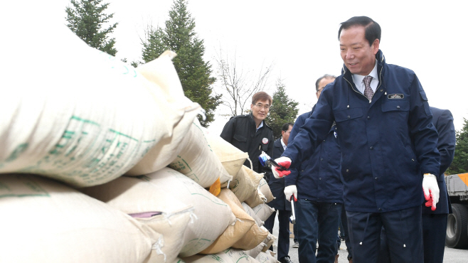 거창군, 공공비축미곡 건조벼 첫 매입