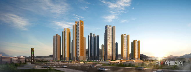 반도건설, 광주 남구 반도유보라 투시도 (1)