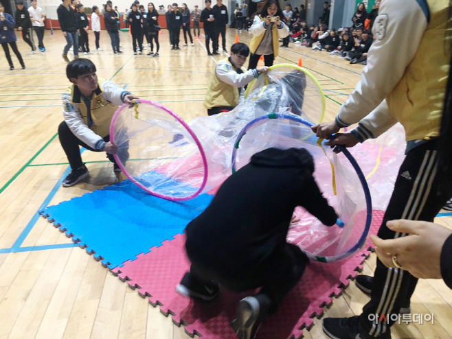 아산장애청소년대회 장애물계주