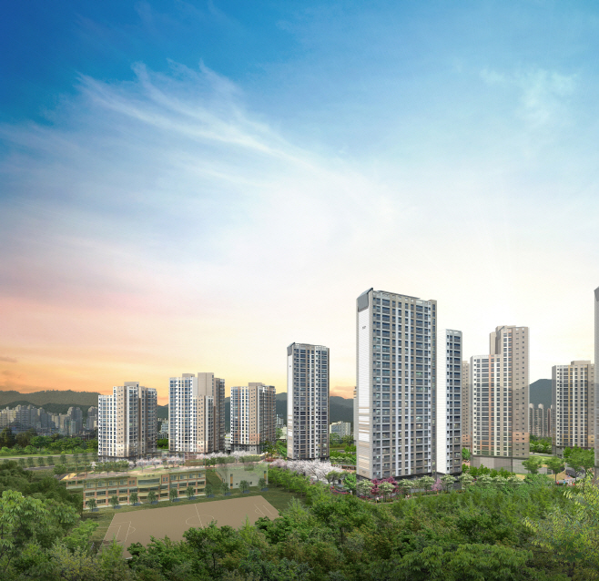 아산배방2차 우방 아이유쉘 조감도