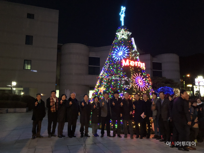 남양주시기독교총연합회, 희망의 성탄트리 점등식 가져