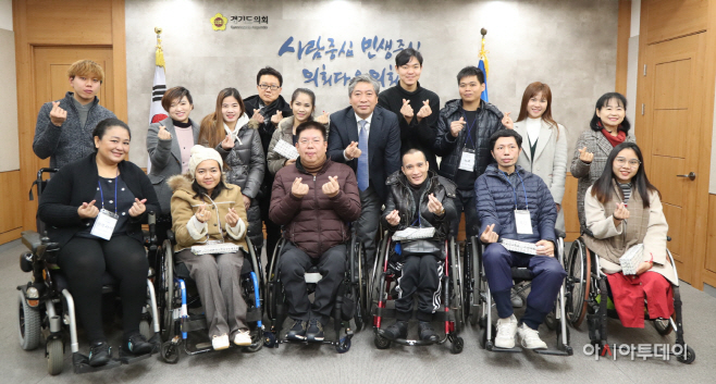 송한준 의장, 아시아 장애인 활동가 초청연수단 접견
