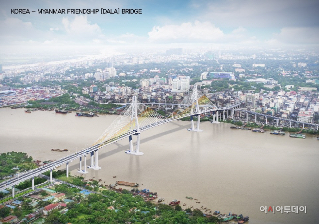 한-미얀마 우정의 다리 프로젝트 조감도