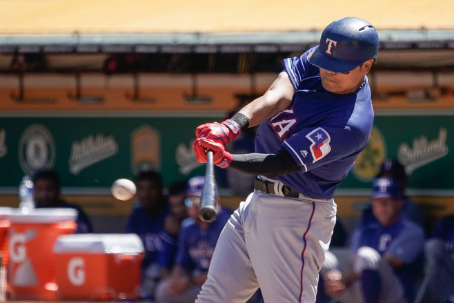 BASEBALL-MLB-OAK-TEX/ <YONHAP NO-2569> (USA TODAY Sports)