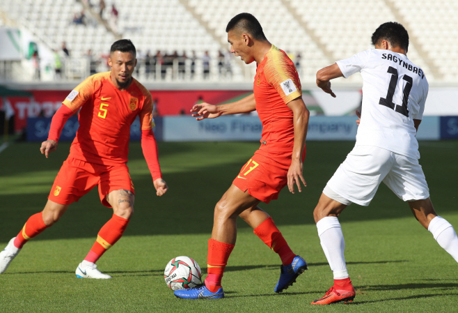 FBL-ASIA-2019-KGZ-CHN <YONHAP NO-4971> (AFP)