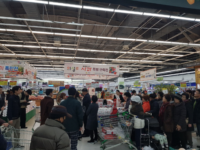 1.의성眞사과 수도권 마케팅 매진 !