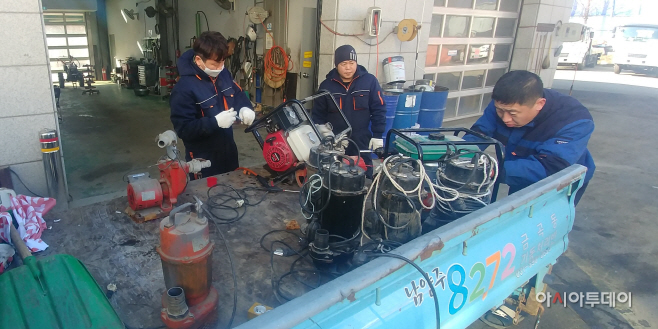 남양주시농업기술센터 재해복구장비 수리지원