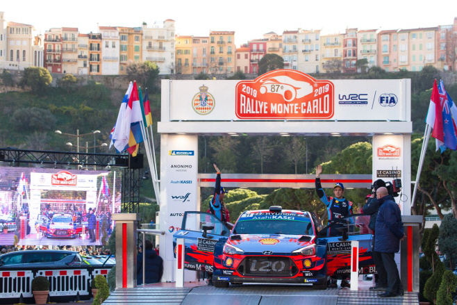 현대차, 2019 WRC 몬테 카를로 랠리