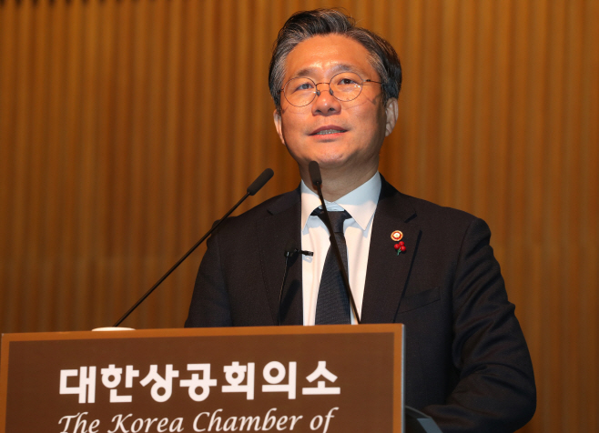 강연하는 성윤모 산업통상자원부 장관