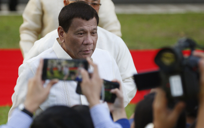 Philippines Duterte Sri Lanka <YONHAP NO-4821> (AP)