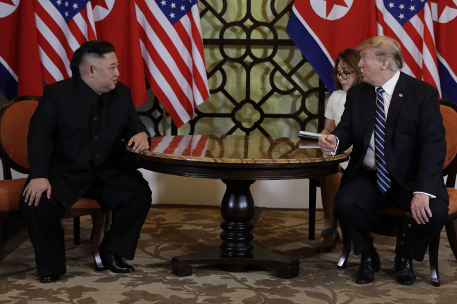 Trump Kim Summit <YONHAP NO-6054> (AP)