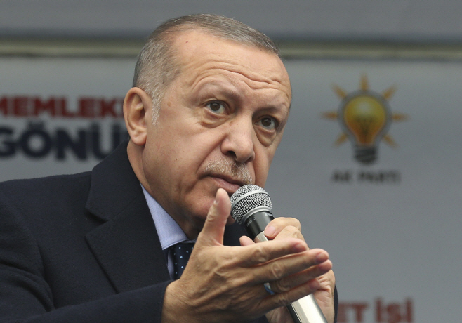Turkey Erdogan <YONHAP NO-0626> (AP)