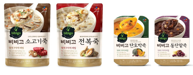 CJ제일제당 비비고 죽 대표 제품 이미지