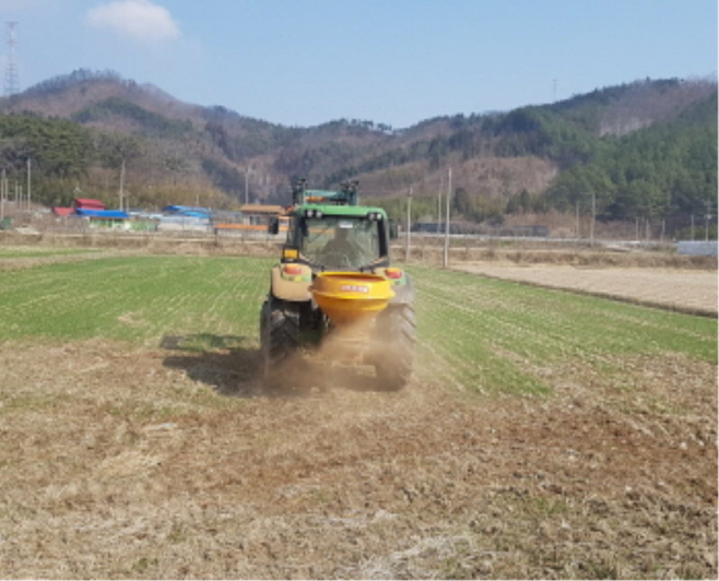 유치면 토야개량제 공동살포 (1)